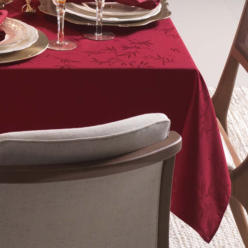 toalha de mesa karsten quadrada 8 lugares verissimo vermelho zoom 1