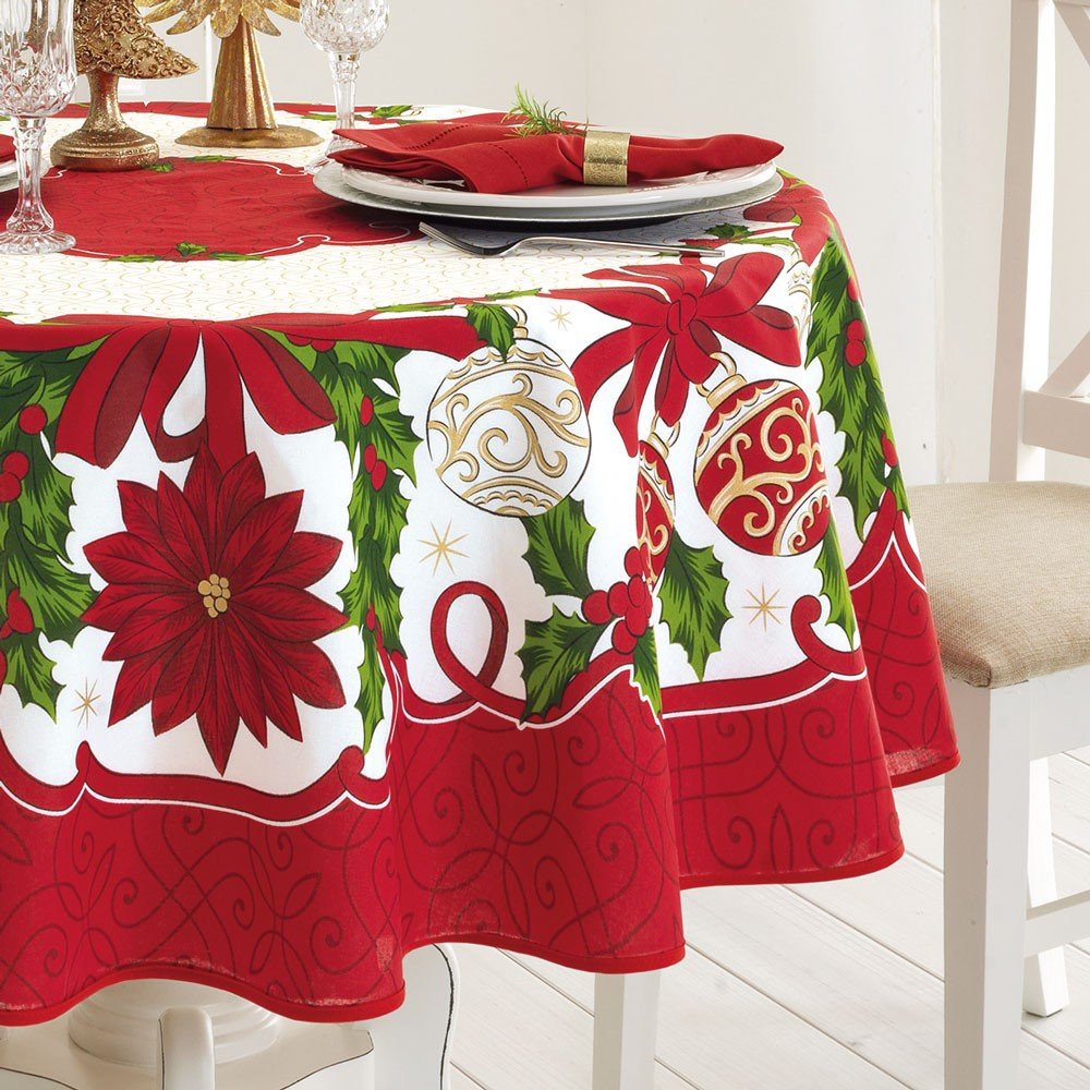 toalha de mesa redonda natal790