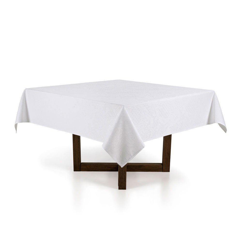toalha de mesa mendi branco quadrada