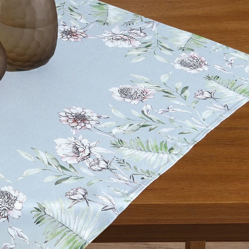 Centro de mesa chá de panela floral azul