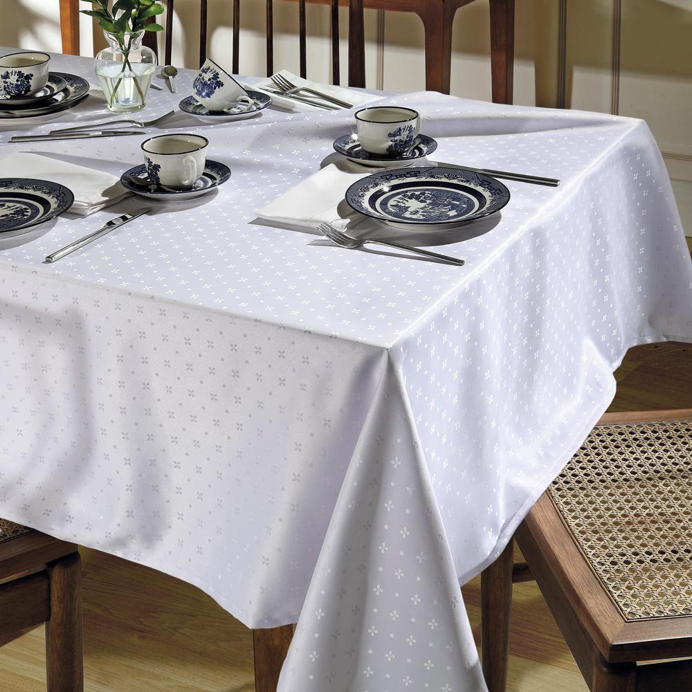 toalha de mesa tj 5796 retangular branco