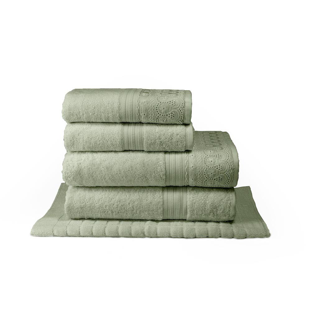 toalha renascenca verde 5pcs