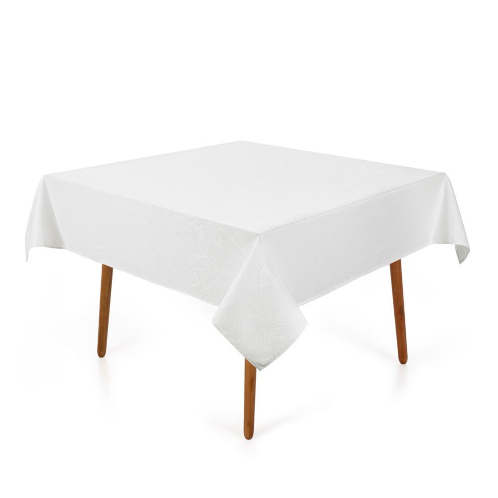 toalha de mesa herbare quadrada branco
