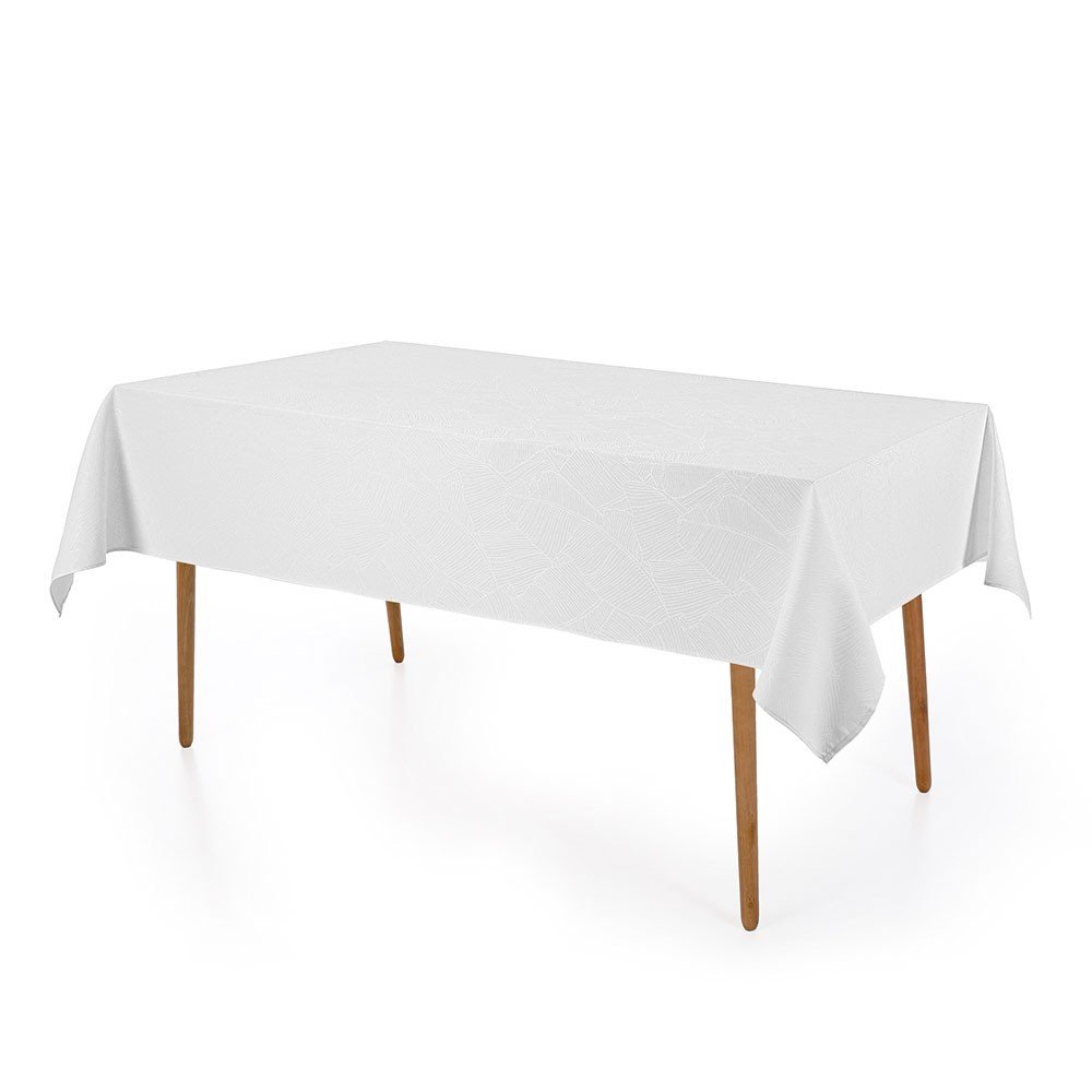 toalha de mesa herbare retangular branco