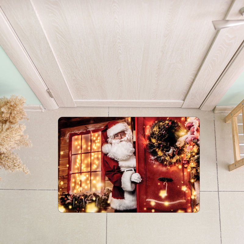 Tapete Decorativo Natal para Porta Papai Noel Ho Ho Ho - 40x60cm