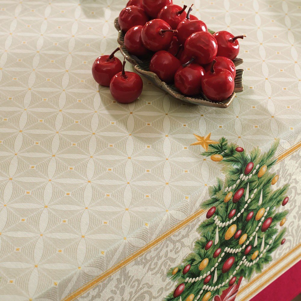 toalha de mesa natal pinheiro decor1