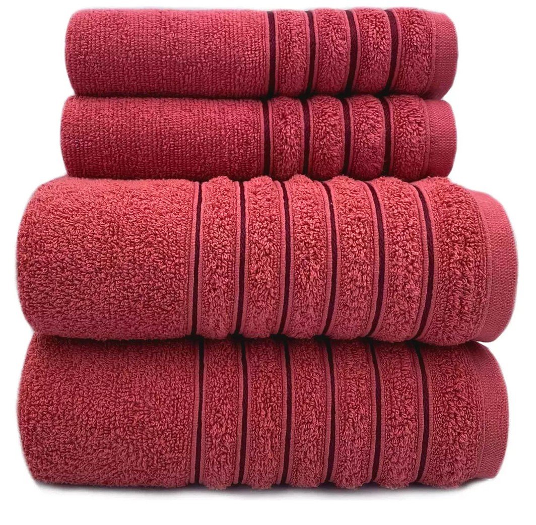 jogo toalhas 4pcs orfeu vermelho novo